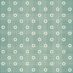 Poster - seamless polka dot pattern in retro blue