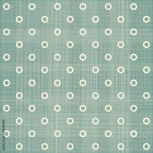 Tapeta ścienna Szwu wzór polka dot w retro niebieski