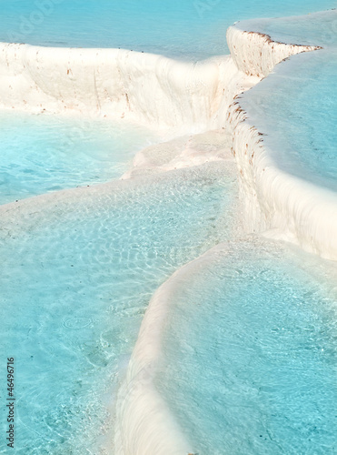 Fotoboard na płycie Naturalne trawertynowe baseny i tarasy, pamukkale, indyk