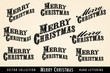 © Roy Fenton Wylam - Selection of Vintage, Merry Christmas hand drawn typefaces