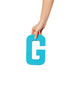 © stryjek - hand holding up the letter G from the top