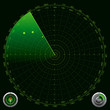 Detailed Illustration of a Radar Screen