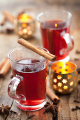 Poster - glass of mulled wine