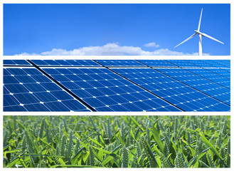 Wall Mural - renewable energy banners