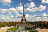 Fototapeta Boho - Famous Eiffel Tower in Paris, France