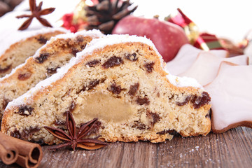 Sticker - christstollen and ingredient