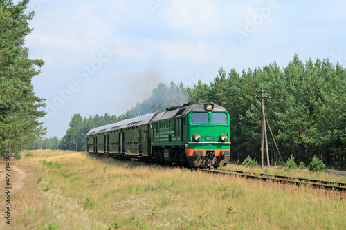 Naklejka ścienna Passenger train