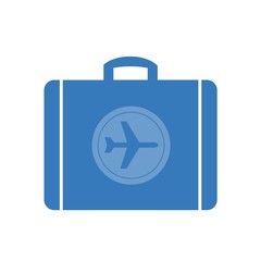 Sticker - Avion dans une valise