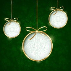 Wall Mural - Green Christmas background