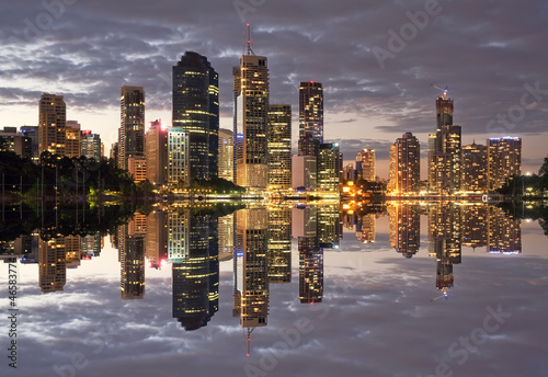 Naklejka samoprzylepna Australia Brisbane City Night