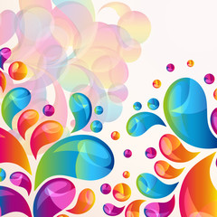 Wall Mural - splash background cover template.