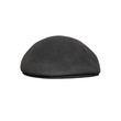 Black beret close up, isolated on white.