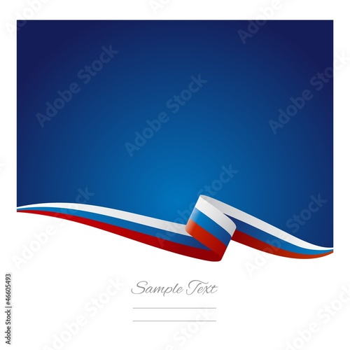 Fotografía Abstract color background Russian flag vector