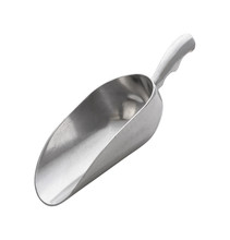 Stainless Metal Scoop Isolated With Clipping Path.