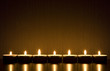 Small candles with space for text. Romance/maditation concept