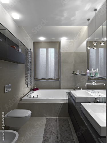 Bagno moderno con vasca da bagno buy this stock photo and explore ... Bagno moderno con vasca