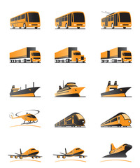 Wall Mural - Passenger and cargo transportation