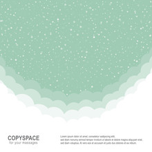 Cloud Heaven Stars Green White Copyspace Background