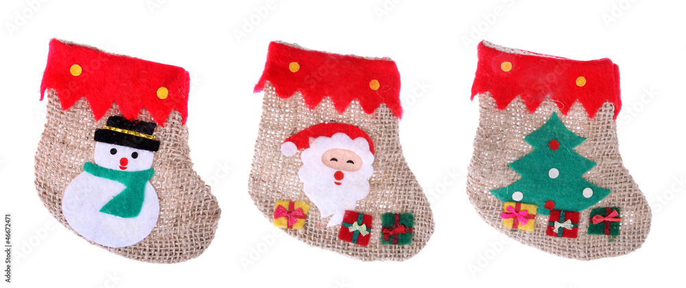 Christmas socks - obrazy, fototapety, plakaty 