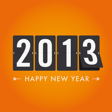 Happy New Year 2013 Mechanical Count Style