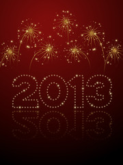 Wall Mural - vector Christmas / New Year card 2013