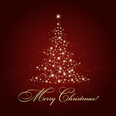Wall Mural - vector Christmas card