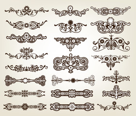 Poster - Vintage Decorative Scroll Collection