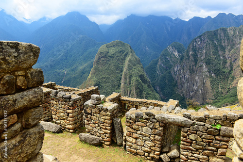 Board z aluminiowym obramowaniem Ruiny machu picchu