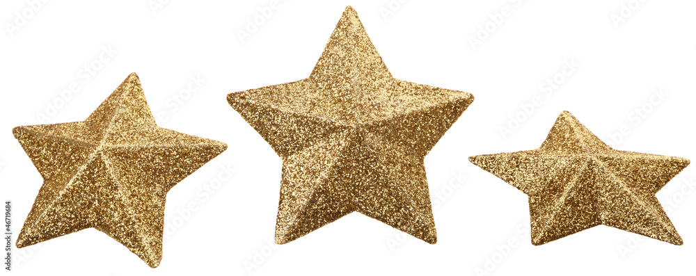 Gold star glitter - obrazy, fototapety, plakaty 