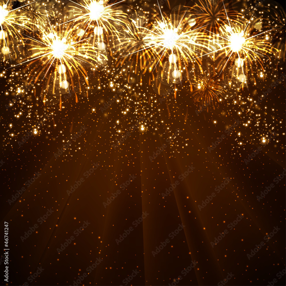 Happy New Year vector celebration background Stock Vector | Adobe Stock