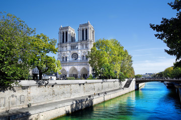 Wall Mural - Notre Dame Cathedral, Paris, France.