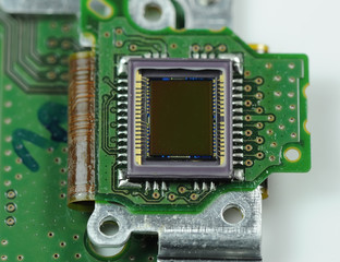 Poster - CCD sensor on a card of digital camera