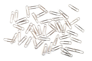 Poster - Aluminium clips on white background