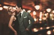 © Nejron Photo - Retro couple over blurred background