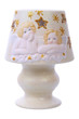 Porcelain lamp with angels