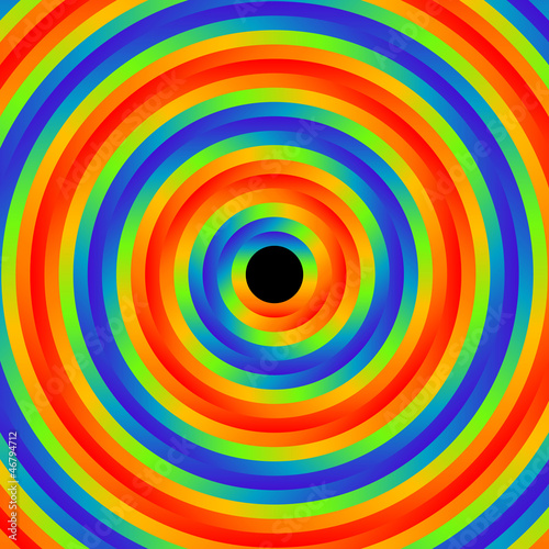 Obraz na płótnie canvas trzyczęściowy "tryptyk" Okręgi psychedeliczne