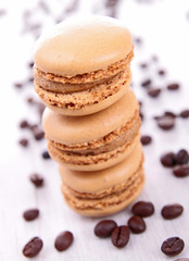 Wall Mural - coffee macaroons