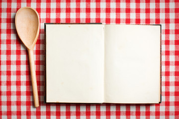 open old recipe book