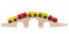 Wooden Toy Colored Train