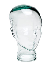 Human's Head Glass Figurine