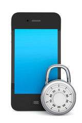 Aufkleber - Mobile phone with Lock