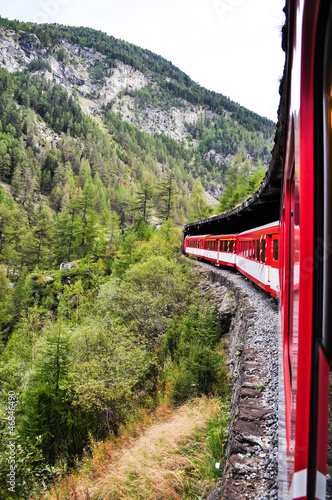 Nowoczesny obraz na płótnie Red Train