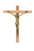 Bronze And Wooden Crucifix