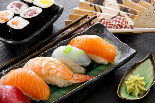 Tapeta ścienna Sushi i bułki