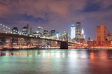 Fototapeta Miasta - New York City Brooklyn Bridge