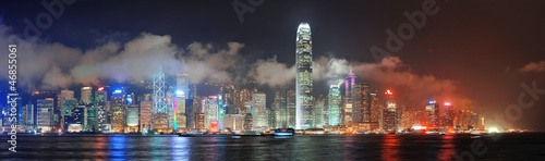 Fotoboard na płycie Hongkong skyline