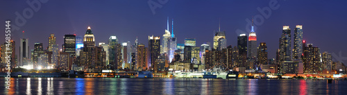 Plakat na papierze fotorealistycznym Manhattan midtown nowego jorku