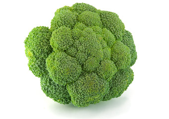 Wall Mural - Isolated fresh green broccoli