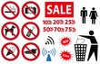 © brichuas - vector sale and prohibition signs