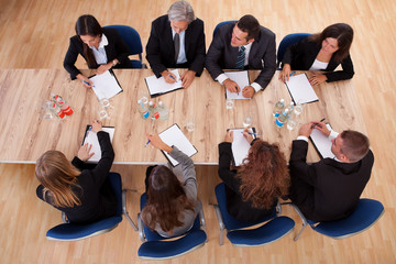 Wall Mural - Business people in a meeting